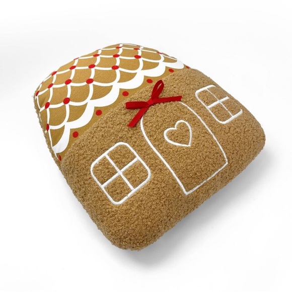 Gingerbread man pillow and gingerbread house pillow bundle NEW Christmas decor - Picture 3 of 7